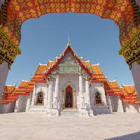 3D Thailand Temple